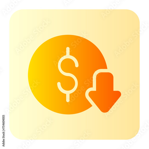 deficit gradient icon