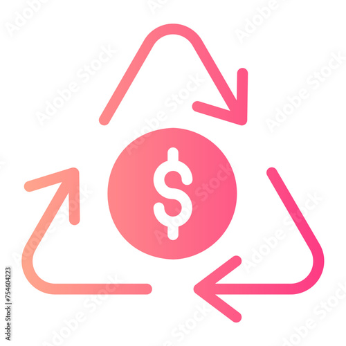 Economy gradient icon