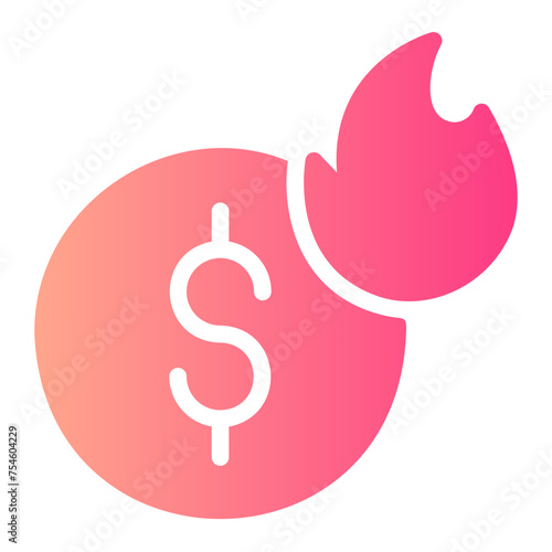 deflation gradient icon