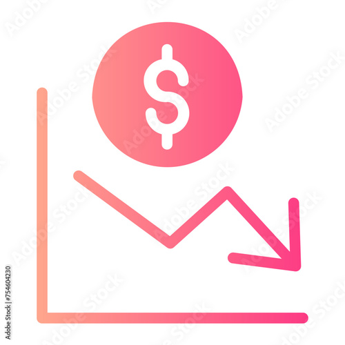deficit gradient icon