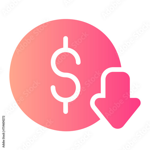 deficit gradient icon