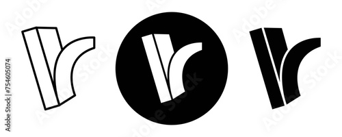 Peel off outline icon collection or set. Peel off Thin vector line art