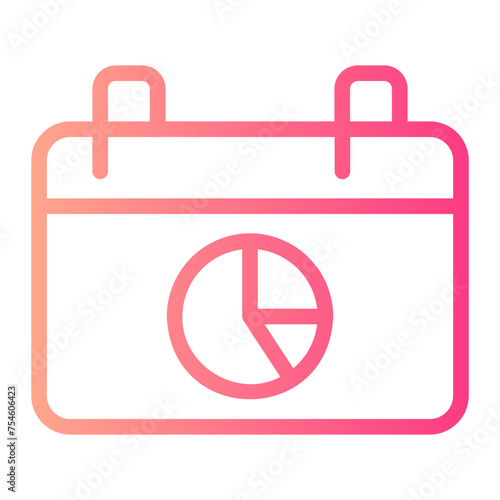 budgeting gradient icon
