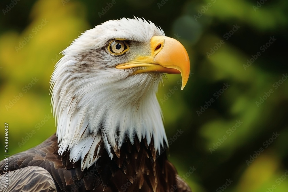 Close up of a strong bald eagle. Close up of a strong bald eagle.