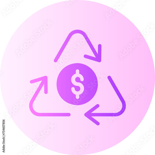 Economy gradient icon