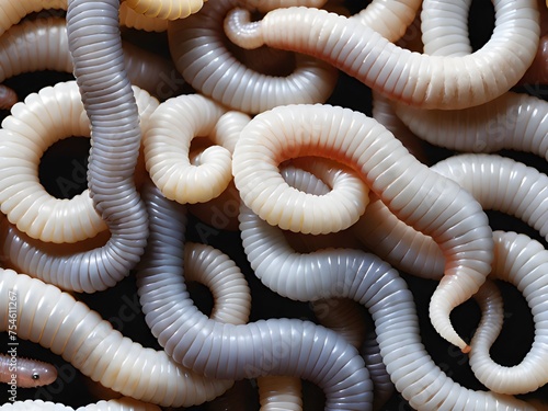 a group of worms.