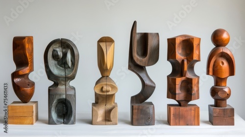 Unique Wooden Sculptures Displaying Abstract Organic Shapes
