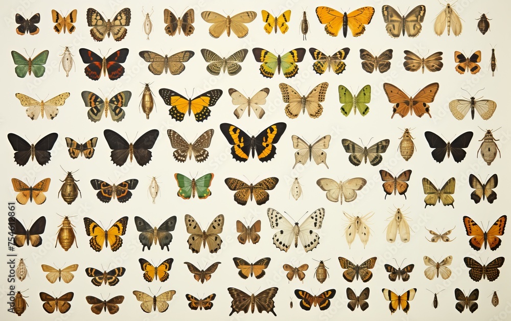 Fototapeta premium pattern with butterflies