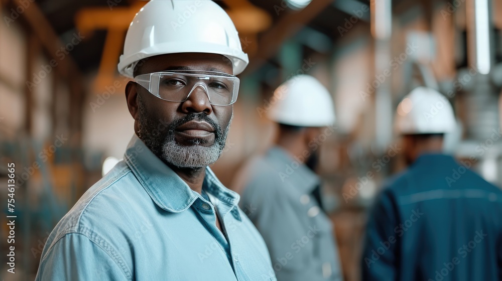 Portrait of an engineer in a factory
Portrait of an engineer in a factory