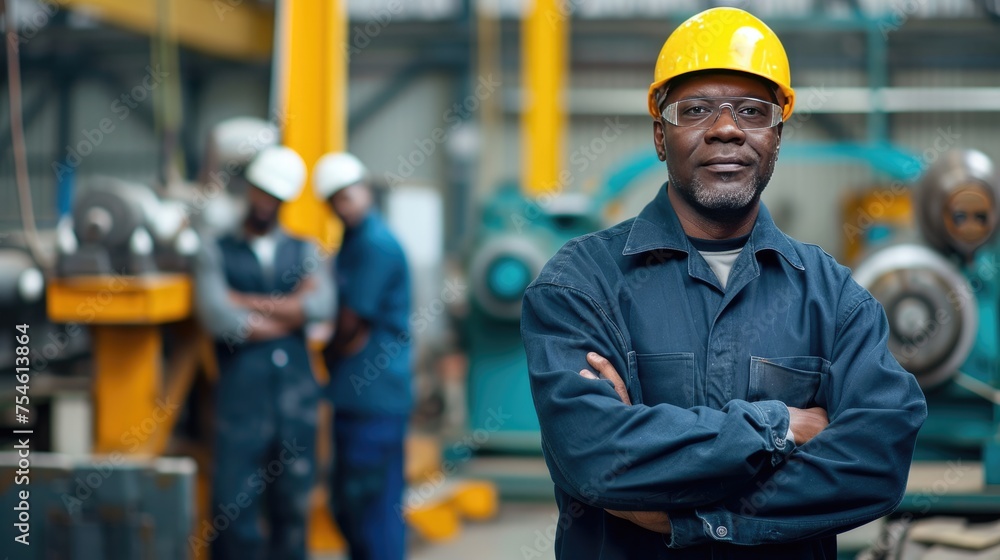 Portrait of an engineer in a factory
Portrait of an engineer in a factory