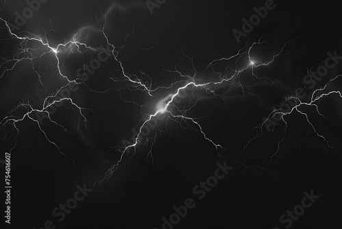 Serpentine Lightning Strikes in the Heart of Darkness, Generative AI © Crowcat