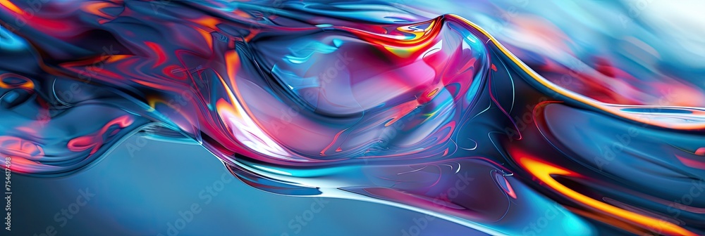 Abstract illustration of fluid and dynamic forms, expressing the fluidity and unpredictability of life Abstract illustration of fluid and dynamic forms, expressing the fluidity and unpredictability of life