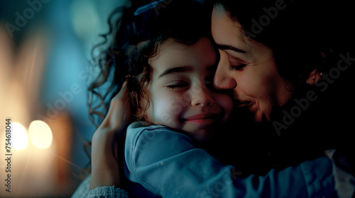 A Little Daughter Communicates with her Mother - Happy Moments of Closeness with a Loved One