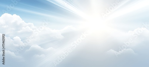 Ethereal white light abstract minimalist magical background with a delicate touch