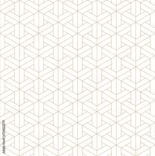 Geoemtric pattern in Japanese style. Line background in vintage style.