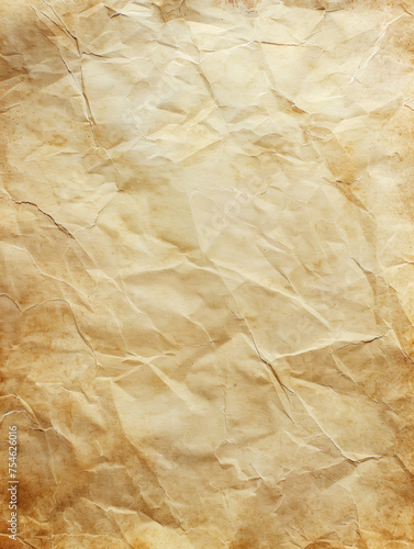 Old blank paper texture background, backdrop. A piece of paper with an aged, yellowed appearance.