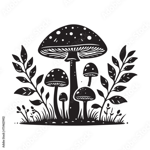 mushroom Silhouette 