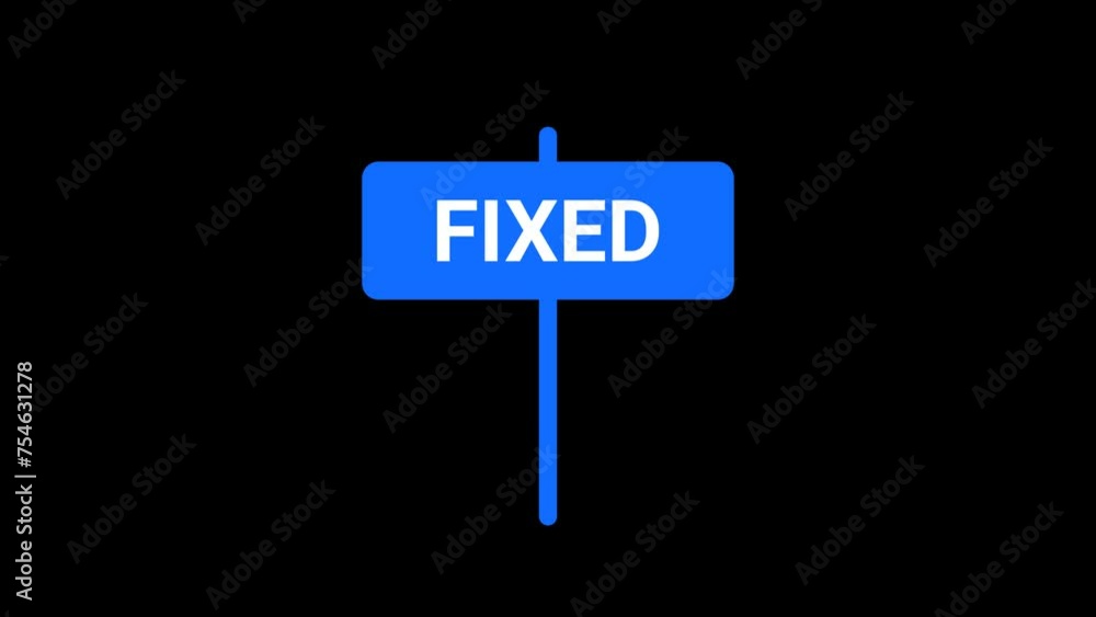 Fixed Signboard Animation with transparent background Fixed Signboard Animation with transparent background