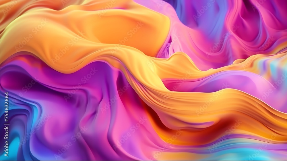 Fototapeta premium abstract background hd fluid yellow blue