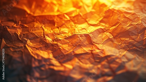 Textured paper turning to ember