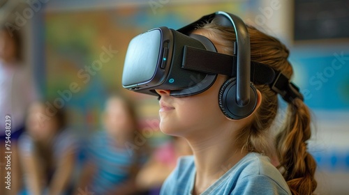 Virtual reality headset usage in a school setting