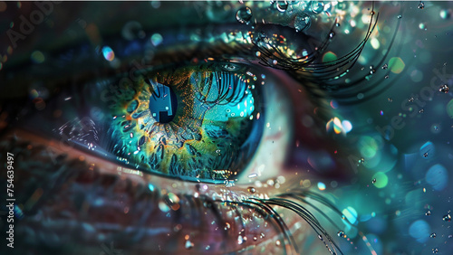 green gemstone color of an eye