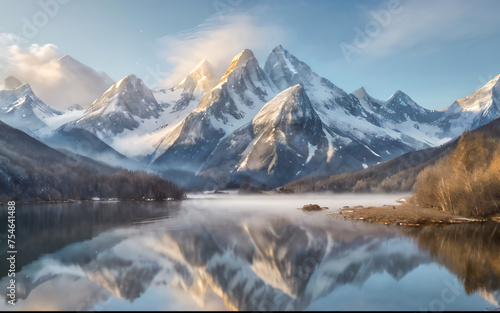 lake in the mountains