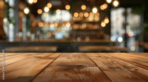 Wooden table top with copy space. Studio background