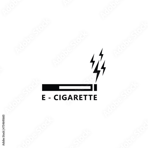 electronic cigarette abstract icon logo