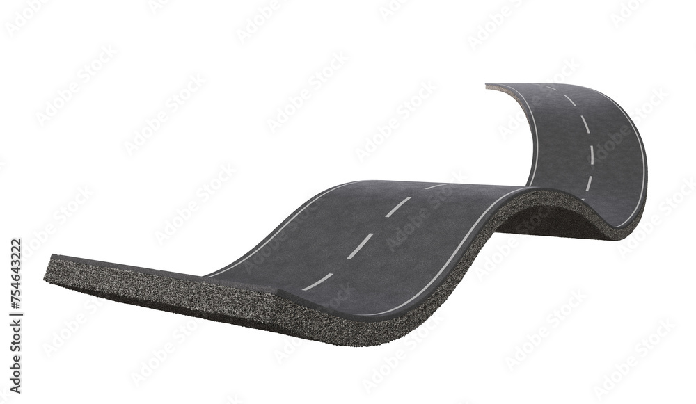 asphalt road, curve highway. asphalt road, curve highway.