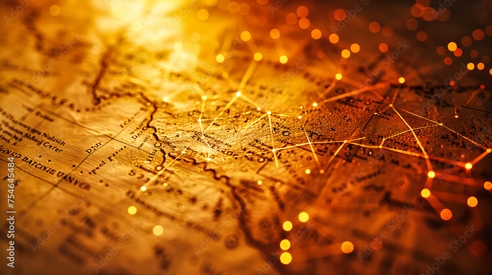 Cartographic Journey: A Detailed Look at a Map Highlighting the 
