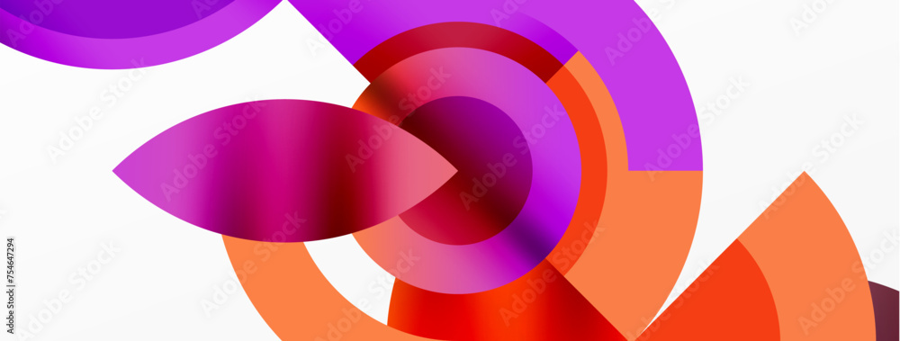 Circle geometric abstract vector background Circle geometric abstract vector background