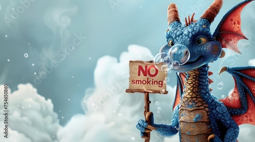Greeting Card and Banner Design for Social Media and Educational Purpose of National No Smoke Day Background photo