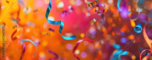 colorful confetti background for celebration and party