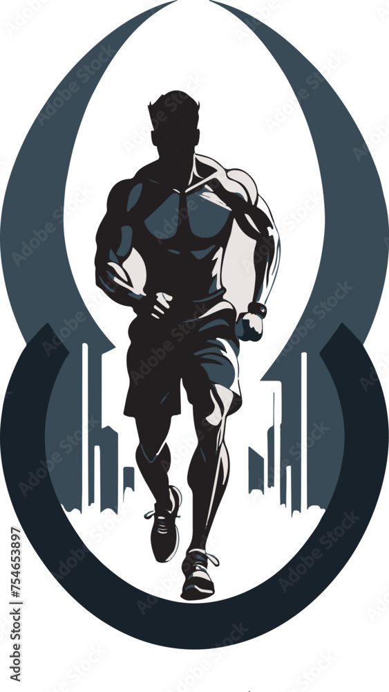 Adobe Illustrator Artwork Of Athletic Man Adobe Illustrator Artwork Of Athletic Man