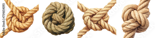 Rope knot png, anime style, cute clipart, isolated on white background or transparent background