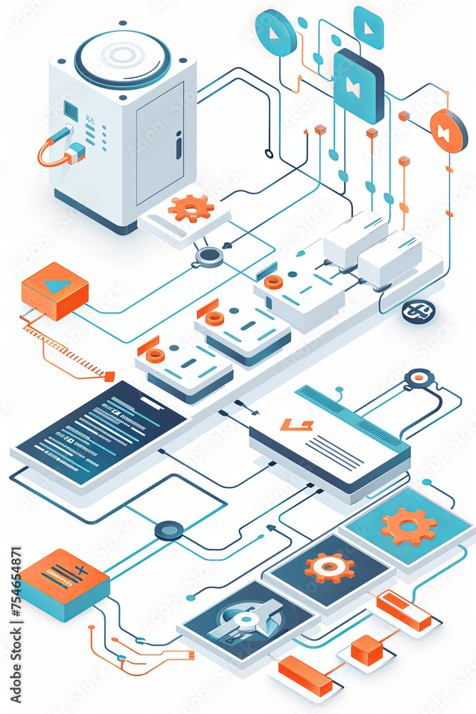 Obraz premium The concept of process automation