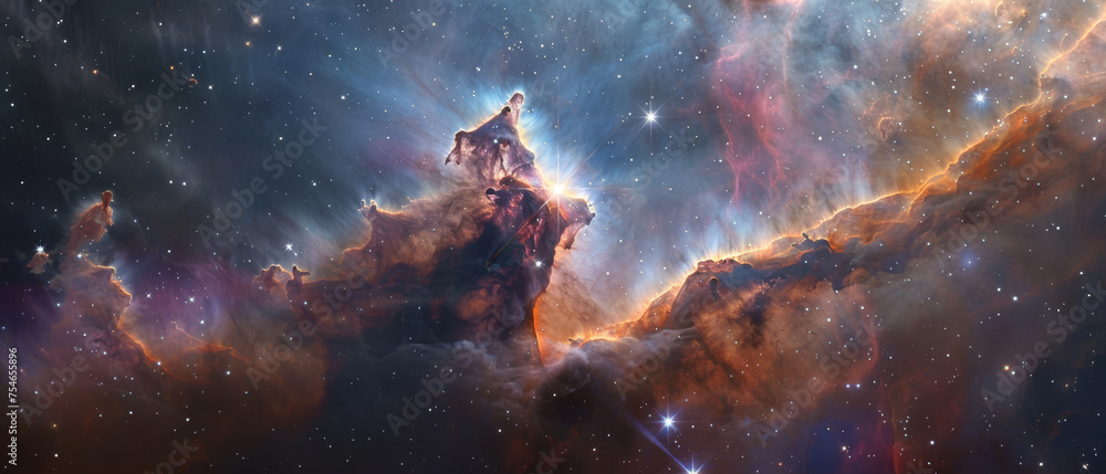 Carina Nebula is a giant - obrazy, fototapety, plakaty 