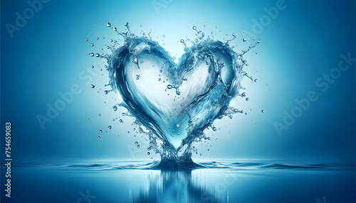 Aqua Heart Embrace