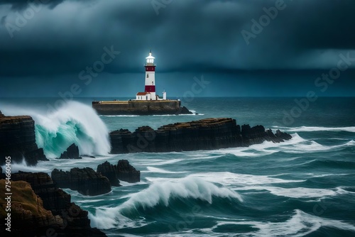 lighthouse on the coast of state © Ateeq