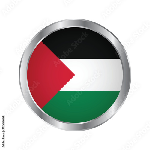 Palestine Round Flag Shield Badge Emblem Patch Sticker Label Pin Transparent Background