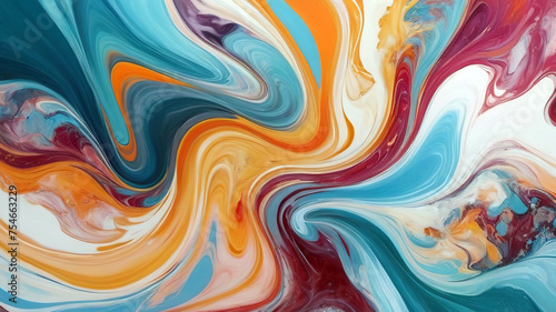 Colorful marbling texture art patterns 3d rendering illustration 