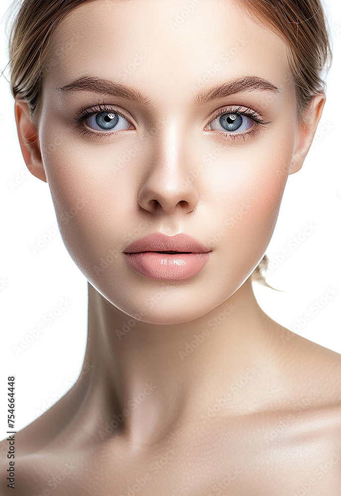 Photo portrait of young beautiful female sexy woman model face Photo portrait of young beautiful female sexy woman model face