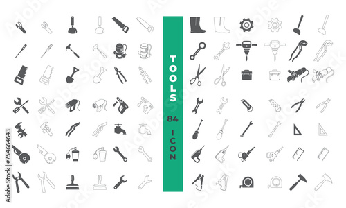 Tools & Setting Icon set Vector.