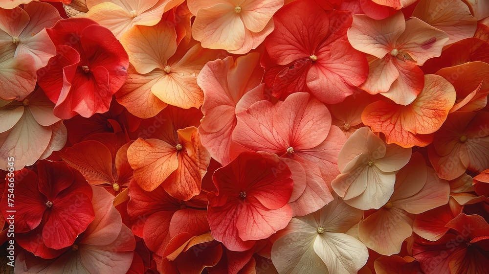 Flower Petals in Various Arrangements, Capture the beauty and diversity of flower petals, showcasing different colors Flower Petals in Various Arrangements, Capture the beauty and diversity of flower petals, showcasing different colors