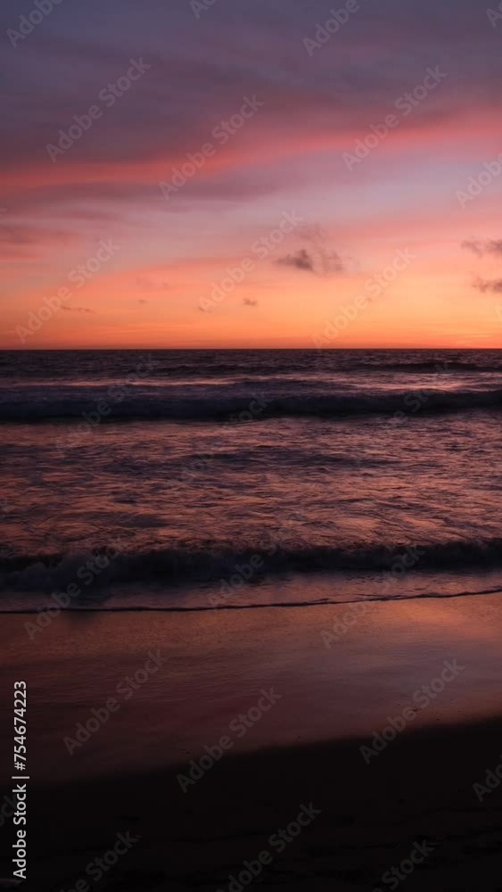 sunset on the beach vertical video 4k sunset on the beach vertical video 4k