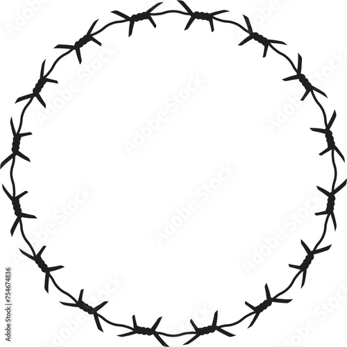 Barbed Wire vector For Print, Barbed Wire Clipart, Barbed Wire vector Illustration