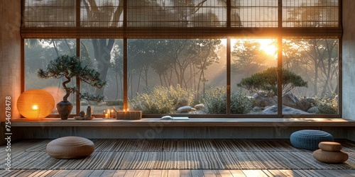 Cozy and elegant bedroom with big bed, nice bedclothes, wooden bedside tables and with warm light