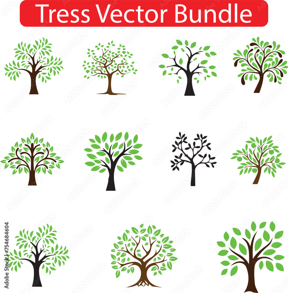 Obraz premium set of trees