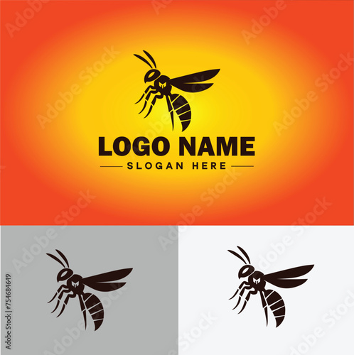 wasp logo vector art icon graphics for company brand business icon wasp Logo template